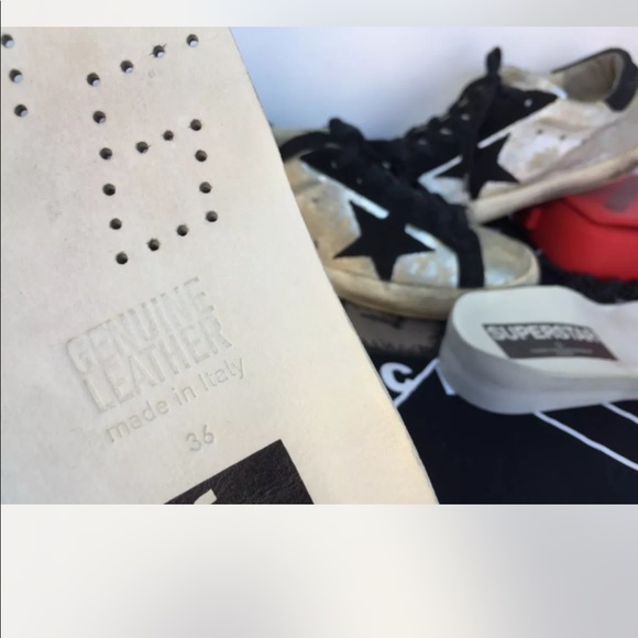 🍒authentic golden goose metallic sneakers 6 36 - Picture 5 of 9